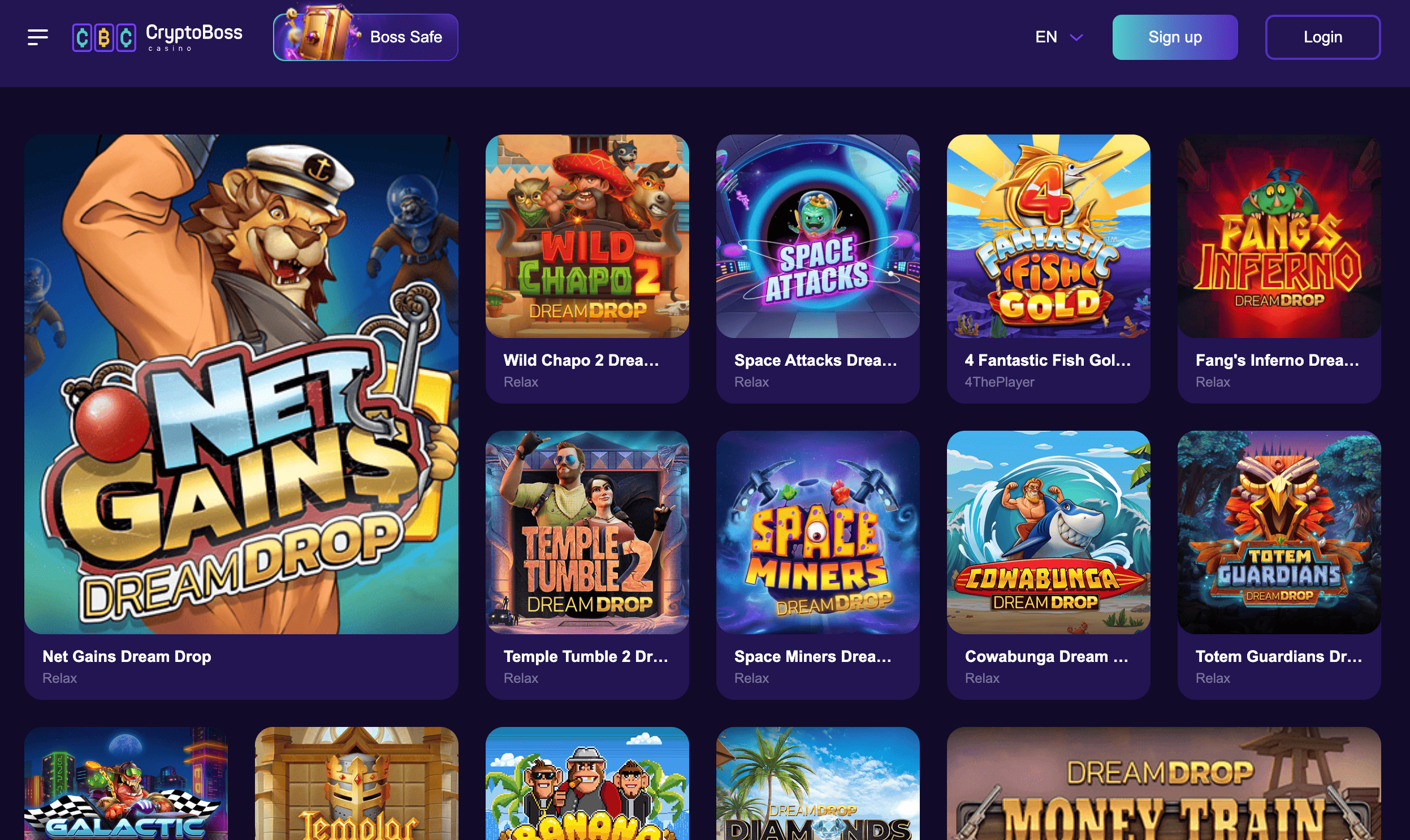 Обзор казино CryptoBoss